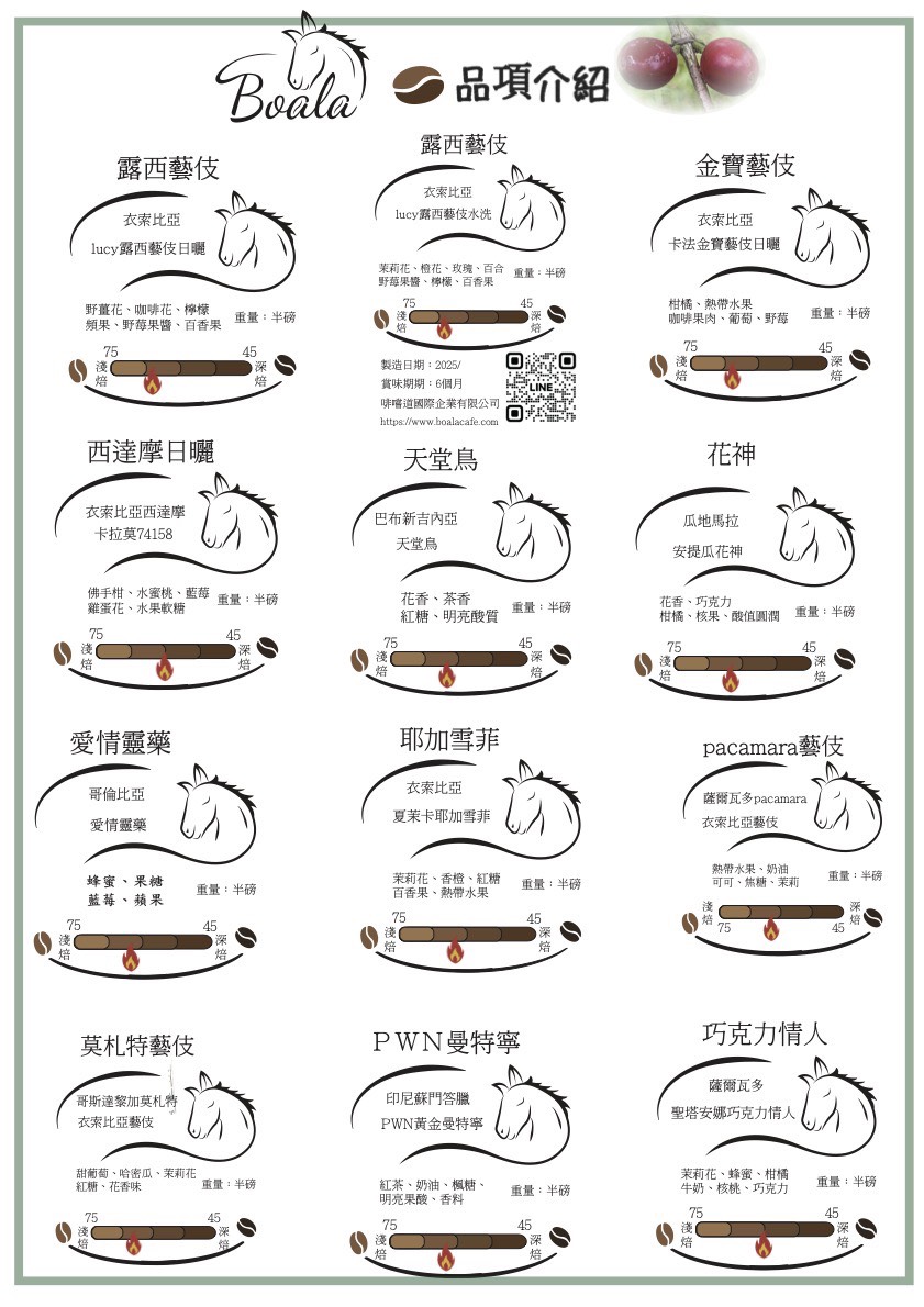 各品項介紹