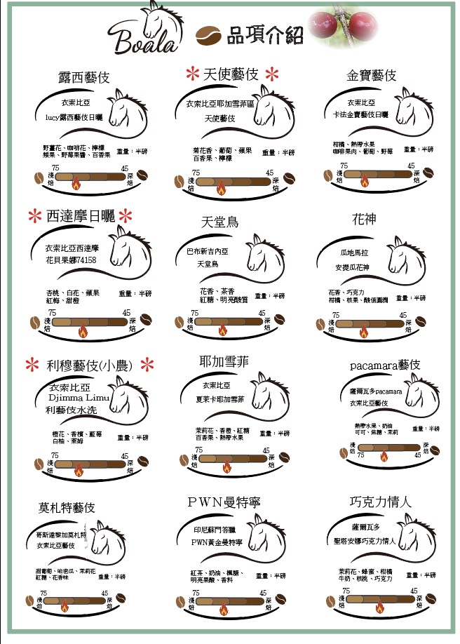 品項介紹