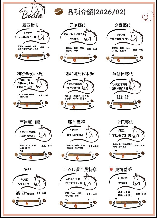 博樂咖啡—品項介紹
